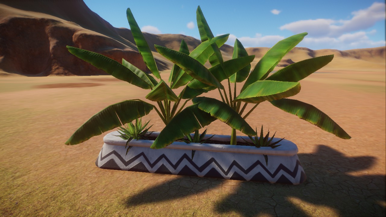Planting Pot with Bananatree