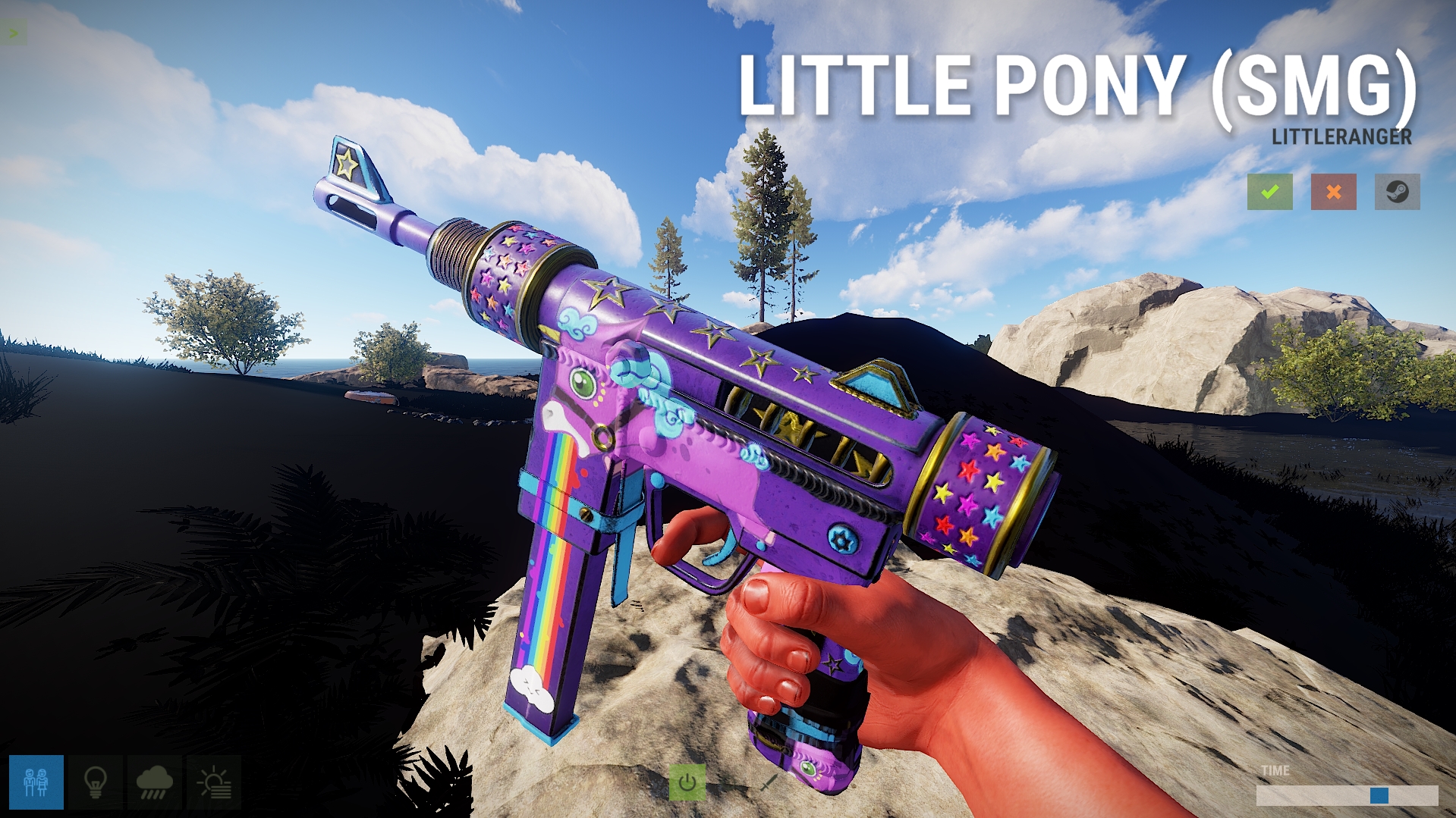Rainbow Pony SMG