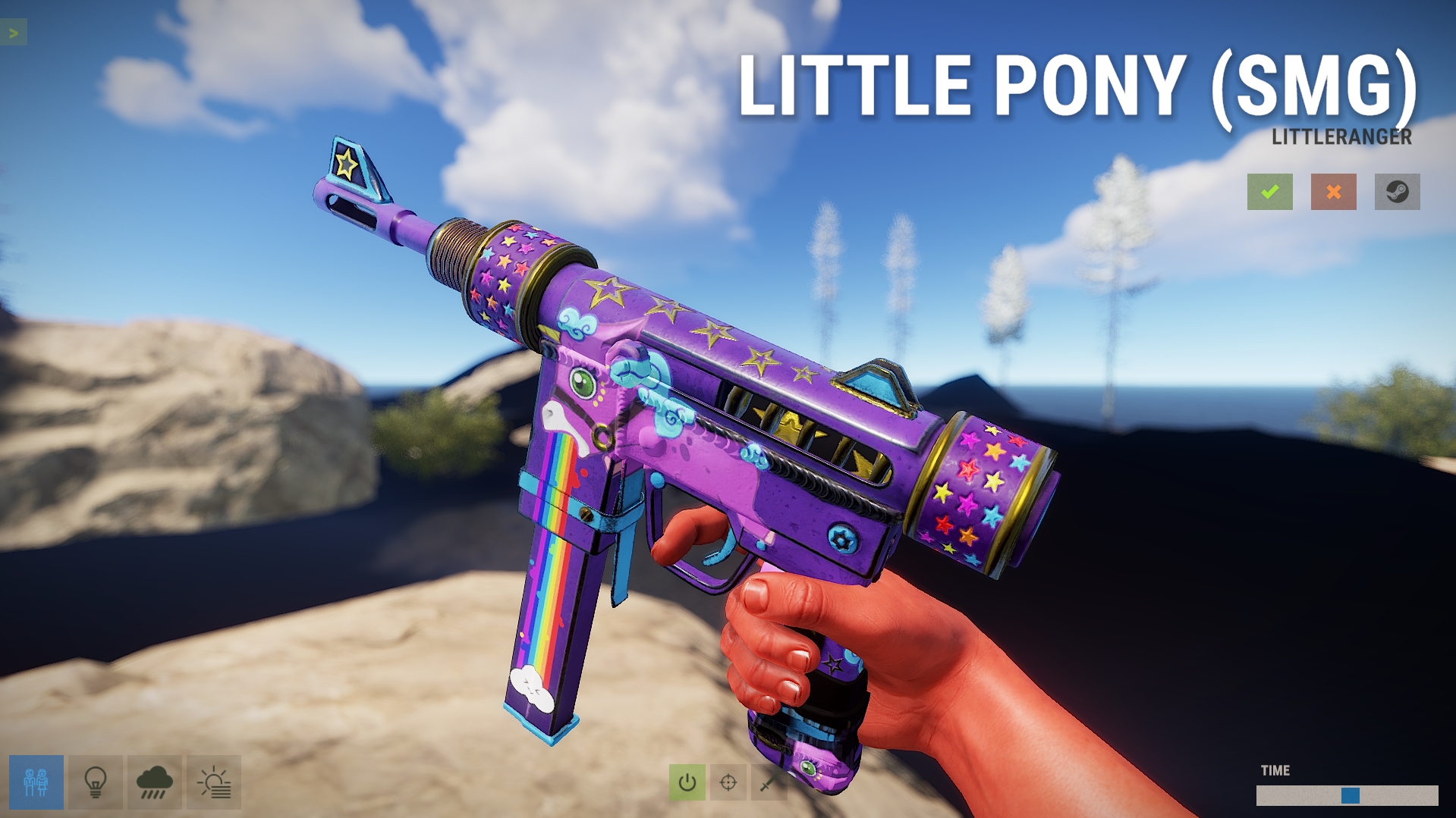 Rainbow Pony SMG