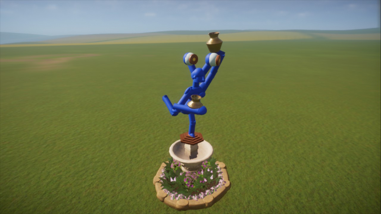 Statue mit Beetdado für Maudado