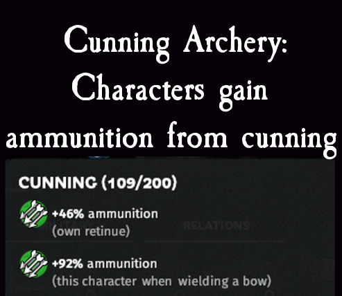 Cunning Archery: Personal ammo from cunning.