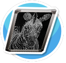 zebra line art