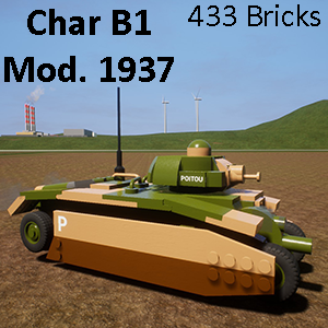 [WW2] [FRANCE] Renault Char B1 Mod. 1937