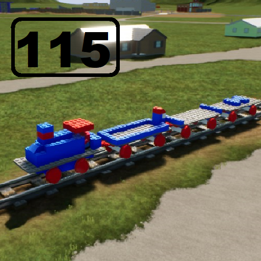 No-clip LEGO train set 115 -118 bricks-