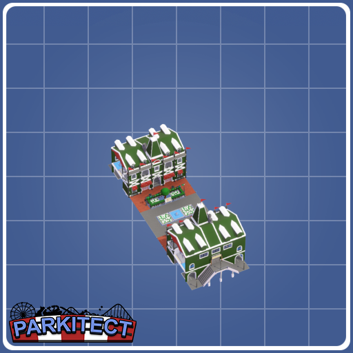 Green Main Street (Repeatable) - 4 custom shops