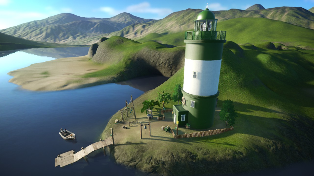 Lighthouse With Lantern Room Beacon