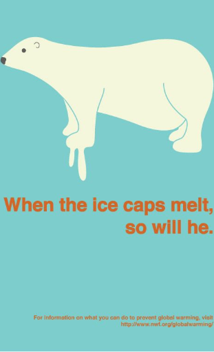Polar Bear warming poster