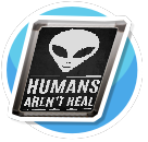 Humans arent real (poster)