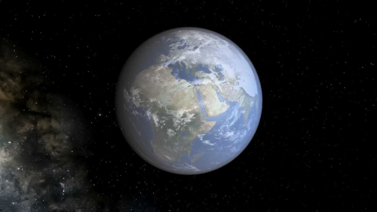 Earth With Satellites