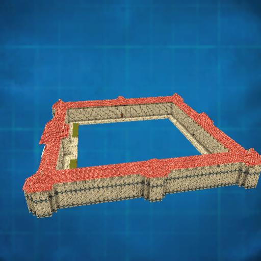 Full Castle Wall no grass