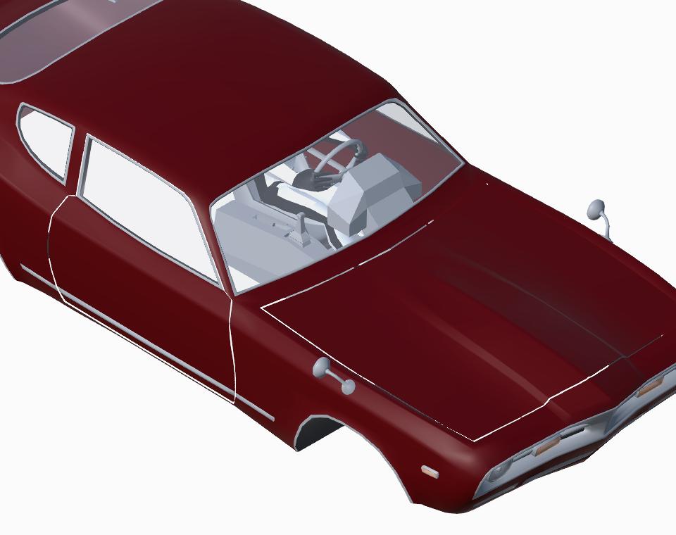 70' muslecar obj file