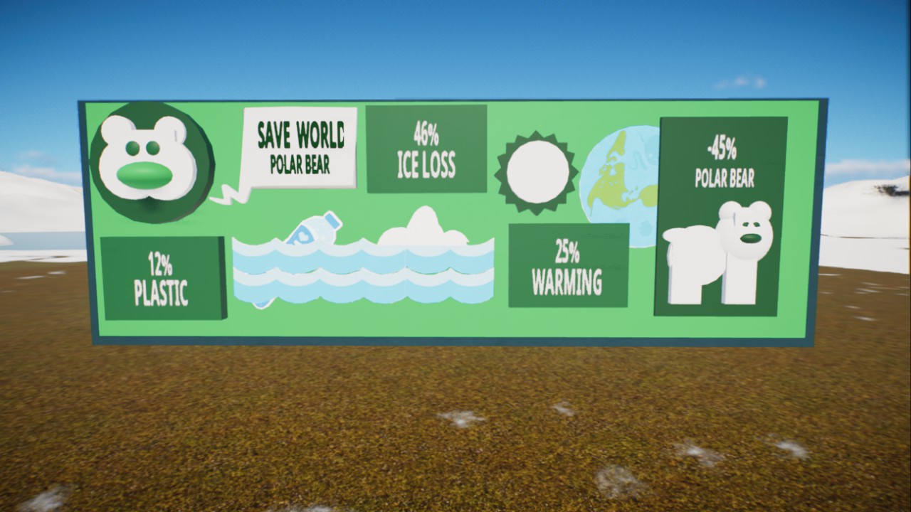 Save world polar bear