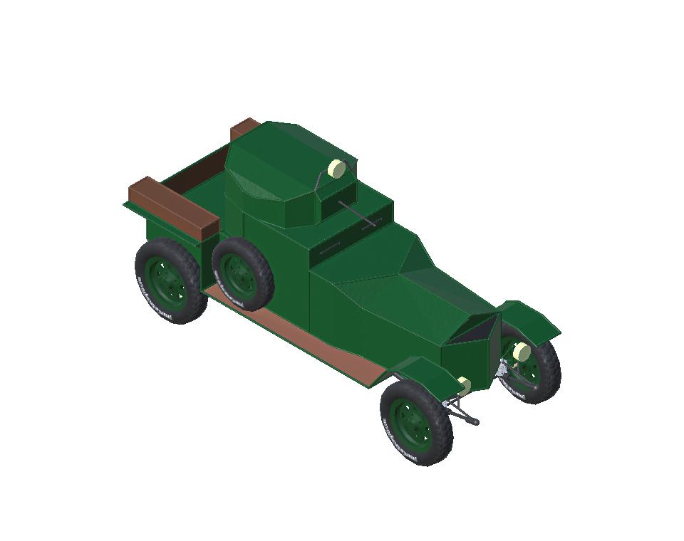 1914 RNAS Armored Car By Skropeling