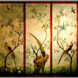 Oriental style wallpaper