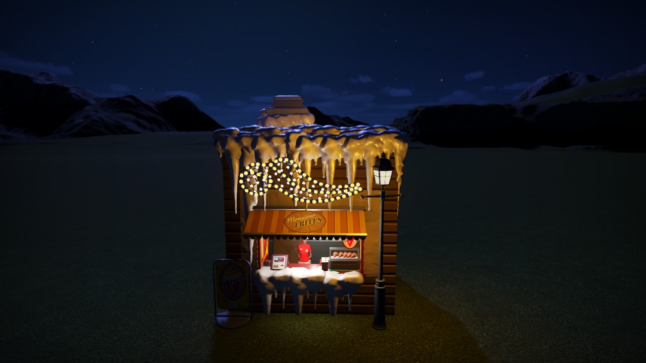Holiday fries shop