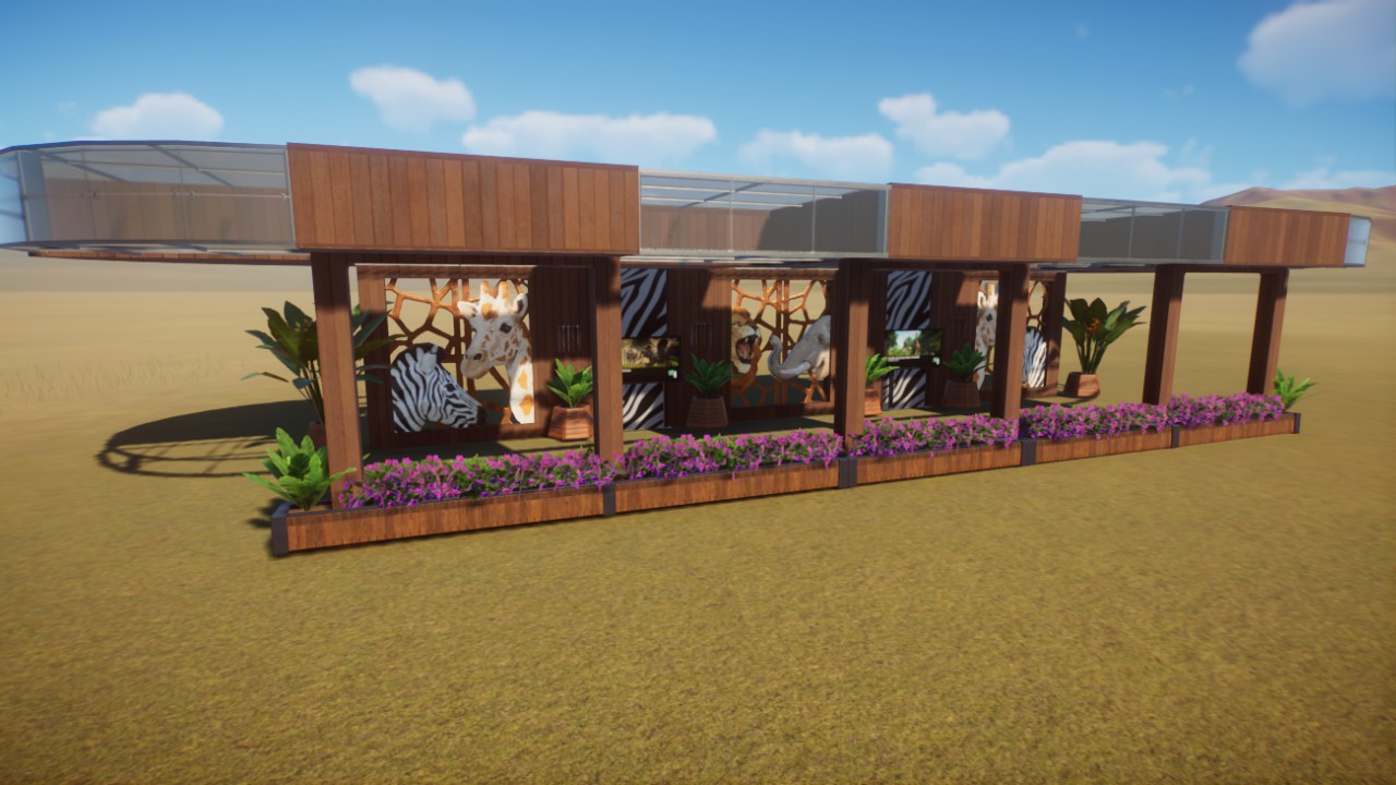 Modern african viewing area