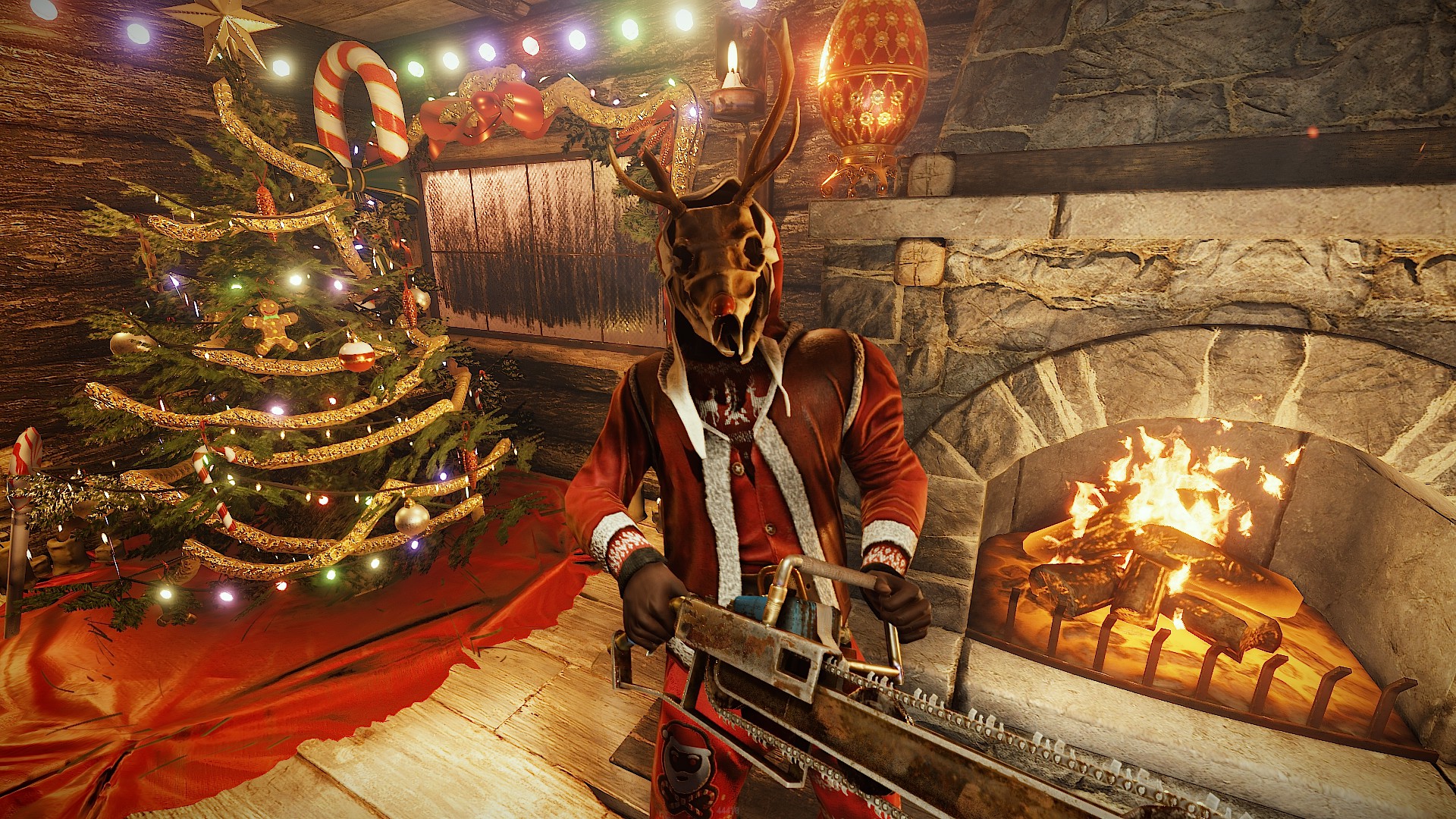 Rudolph Skull Mask