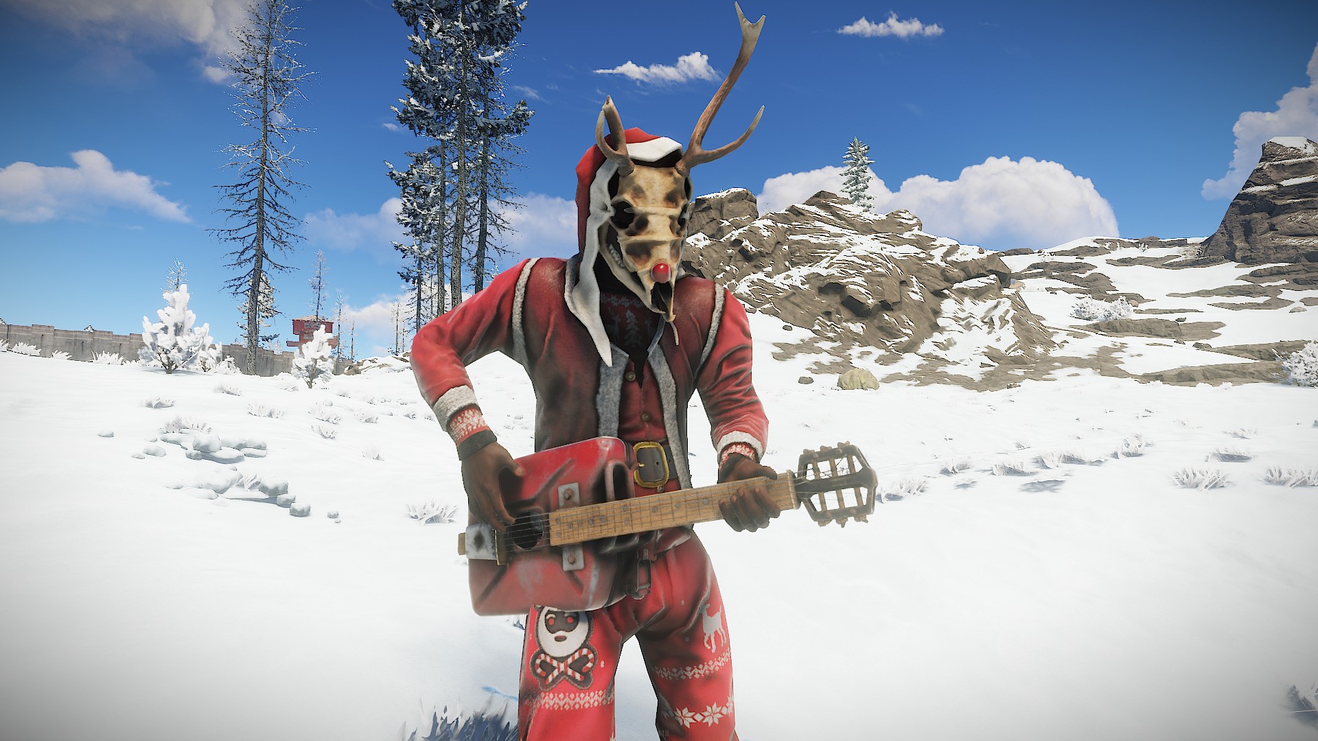Rudolph Skull Mask