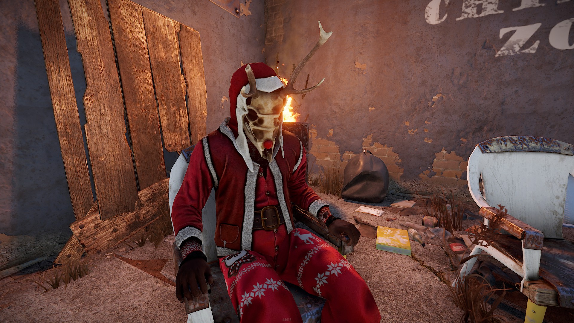 Rudolph Skull Mask