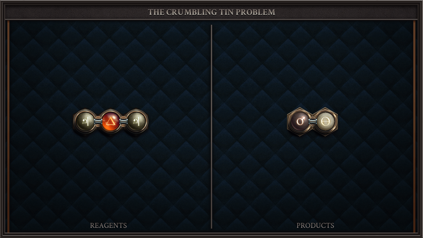 The Crumbling Tin Problem