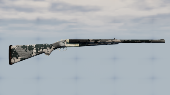 Digital Camo Double Barrel Shotgun (Free Drop)