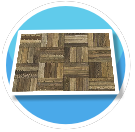 dark brown parquet