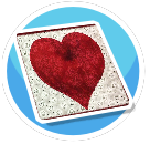 Heart rug