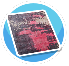 Pink Abstract Rug