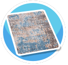Blue Abstract Rug
