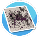 Purple Splatter Rug