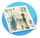 Green and Blue Abstract Rug