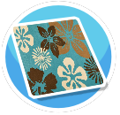 Teal Flower Rug