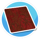 Dark Red Flower Rug