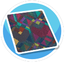 Darker Geometric Rug