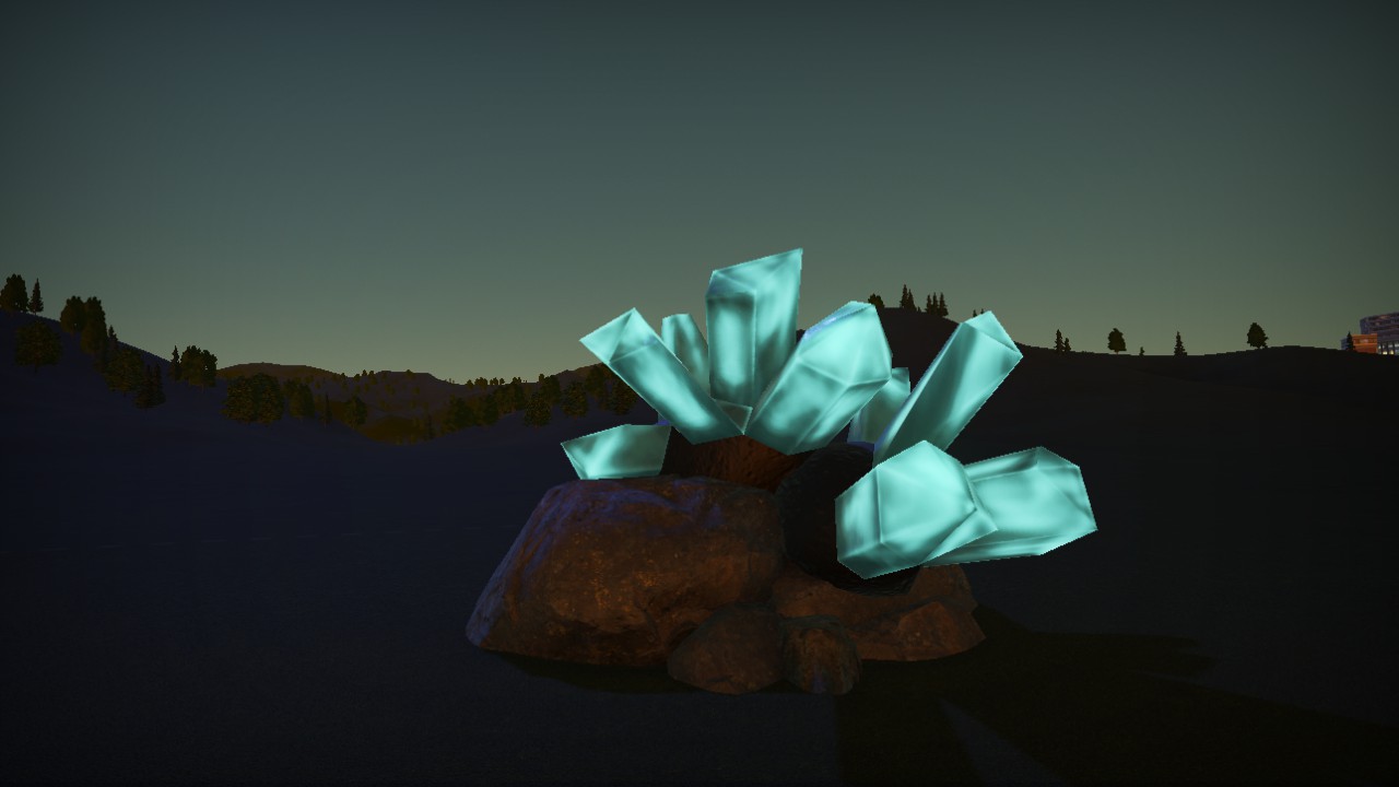 Giant crystal  with rock bottom