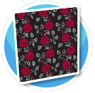 Black with Red