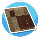 Brown Square Rug
