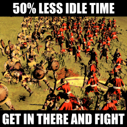 50% Less Idle Time