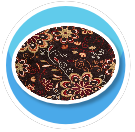 Brown W Flowers