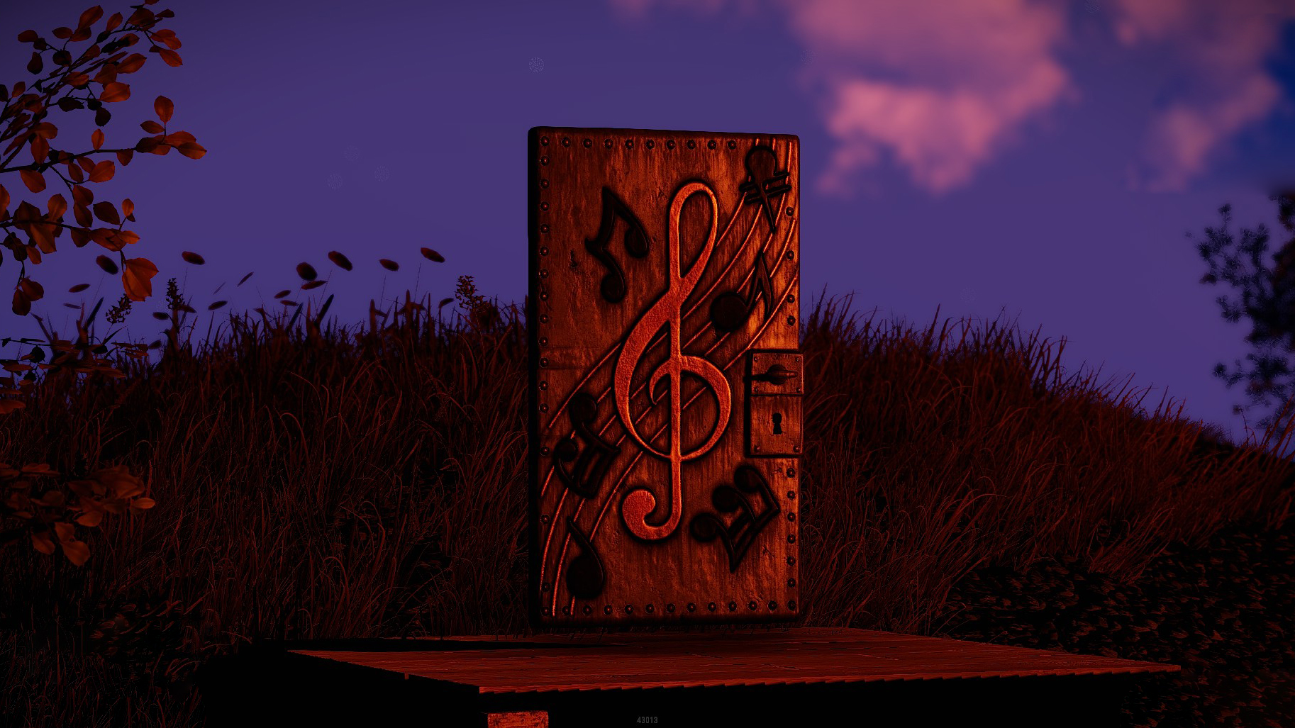 Musical Notes Door