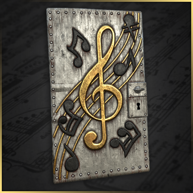Musical Notes Door