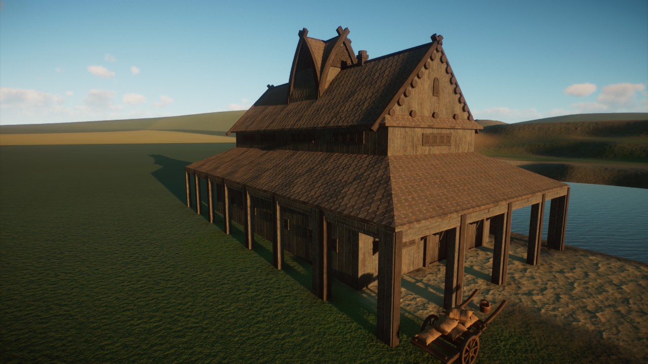 Staff house viking long house