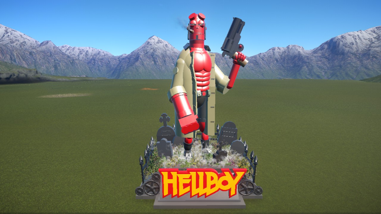 Hellboy Statue