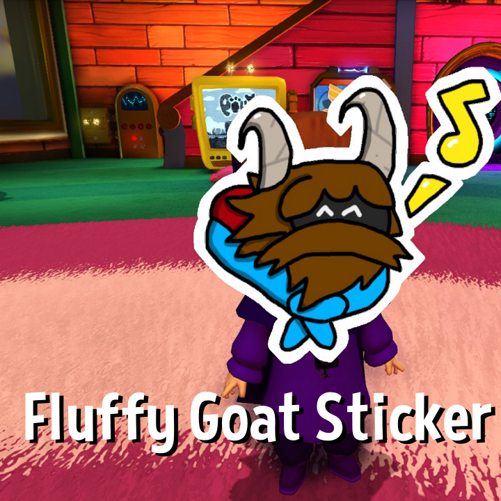 Fluffy Alpine Goat Sticker