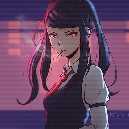 cigarette anime Smoking Behind the Supermarket with You #smoking #smoker #smoke #cigarrettes #anime
