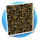 Gold Flowers on Black