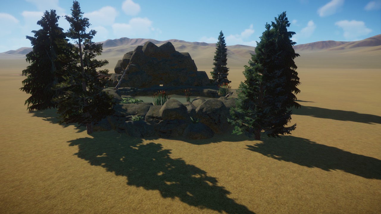 Water fall shelter