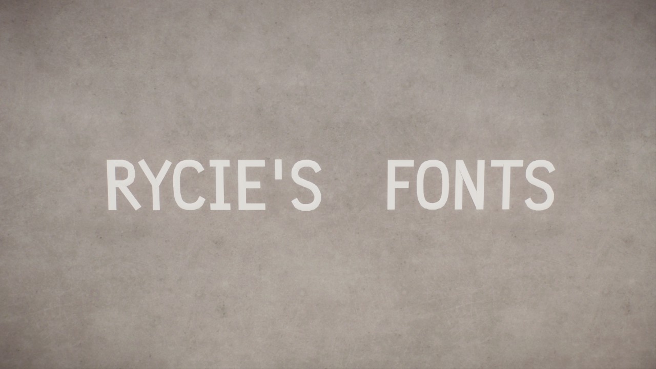 Rycie's Brooklyn Font