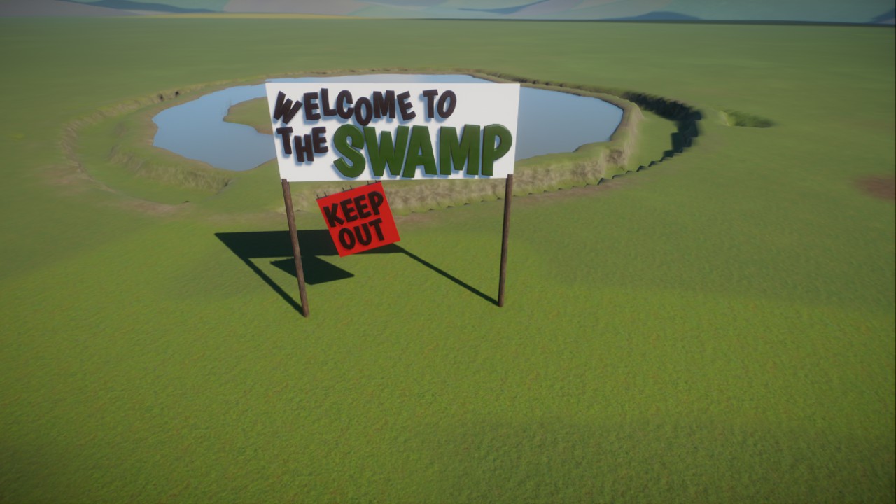 Welcome to the Swamp sign preview
