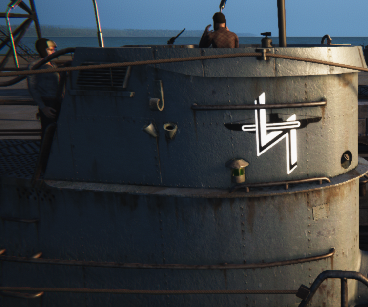 Conning Tower-Emblem: 2nd. Flotilla (sideward)